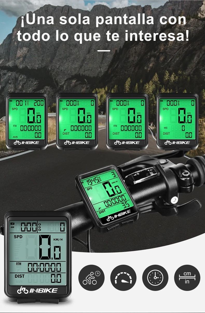 Velocimetro Bicicleta Pantalla LCD