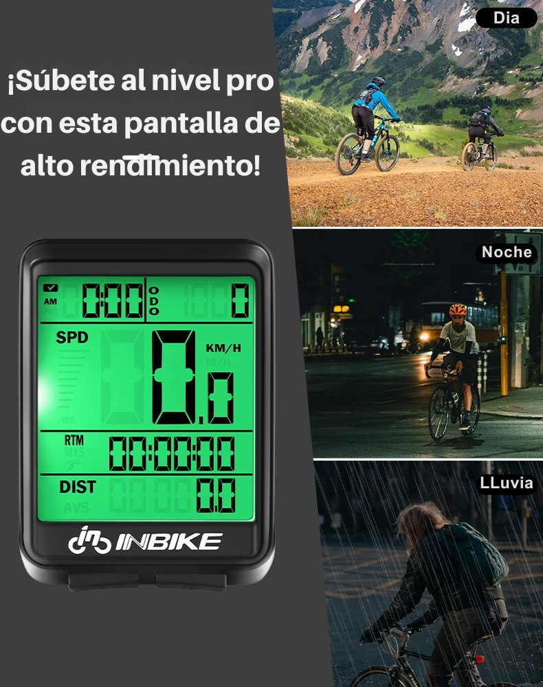 Velocimetro Bicicleta Pantalla LCD